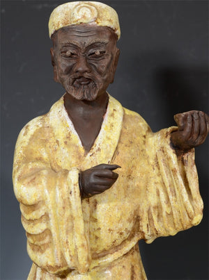 Marcello Fantoni Ceramic Sculptural Asian Figures, Signed (6719647154333)