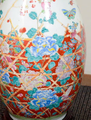 Pair of Japanese Imari Porcelain Vases as Lamps (6719674679453)