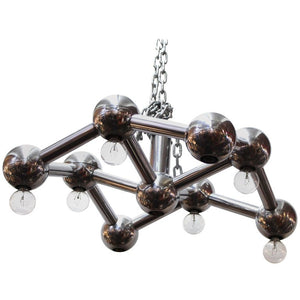 George Kovacs Molecular Style Chandelier in Chrome front (6719857524893)