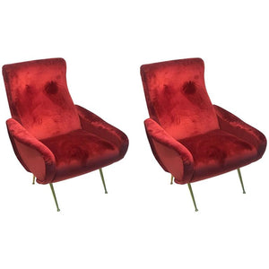 Mid-Century Modern Style Italian Lounge Chairs in the Manner of Marco Zanuso (6719807619229)
