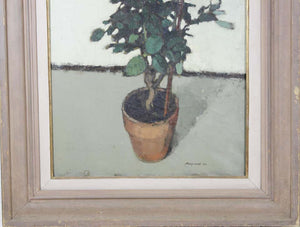 Edward Molyneux Still Life with Potted Roses Oil Painting (6720006029469)