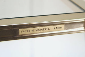 French Pierre Vandel Paris Bar Cart in Lucite, Chrome and Glass (6719787630749)