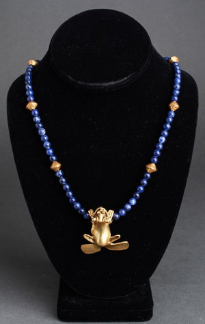 Pre-Columbian Style Animal Pendant Necklace (6719974113437)