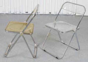 Piretti Castelli Lucite 'Plia ' Folding Chairs, 4 (7414240641181)