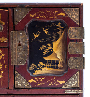 Japanese Lacquered Wooden Kodansu Cabinet (7279418310813)