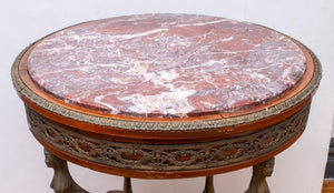Italian Neoclassical Style Marble Top Center Table (7433980969117)