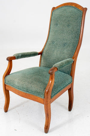 French Provincial Charles X Fruitwood Armchair (7511834034333)