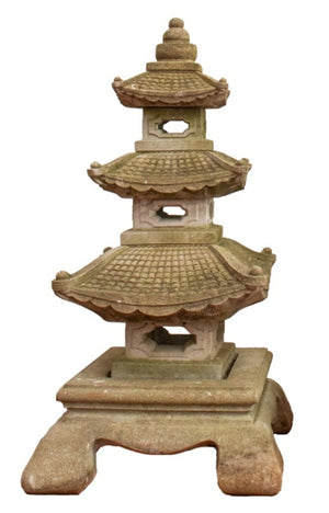 Large Cast Stone Pagoda Garden Ornament (7567204941981)