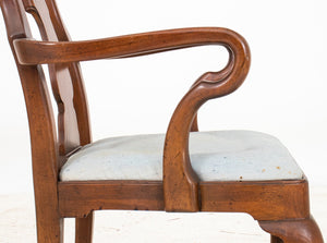 Queen Anne Style Arm Chairs, 4 (8043063247155)