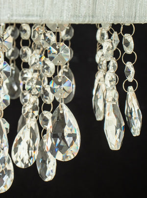 Possini Silver and Crystal Chandelier (8052671414579)