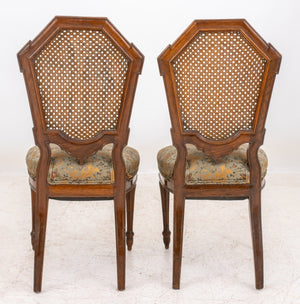 Victorian Upholstered Mahogany Side Chair, Pair (8080330916147)