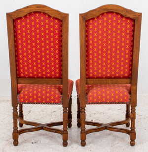 French Louis XIII Style Upholstered Side Chair, 2 (8117645541683)