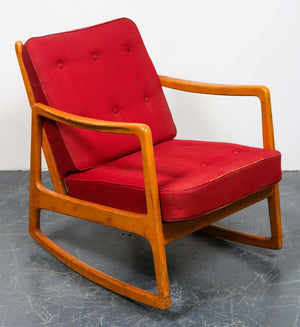 John Stuart American Mid-Century Modern Rocking Chair (6720031948957)