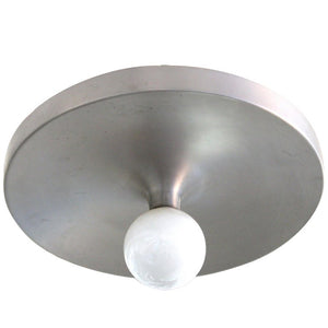 Lightolier Mid-Century Modern Metal Saucer Flush Mount Light (6719946686621)