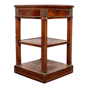 Neoclassical Style Mahogany Etagere Table (6923096227997)