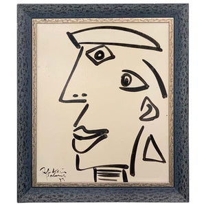 Peter Keil “The Young Pablo Picasso With A Hat” Oil Portrait Painting (6720010027165)