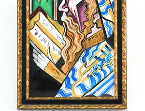 Rabbinical Judaica Expressionist Portrait Painting Attributed to Hugo Scheiber (6719890129053)