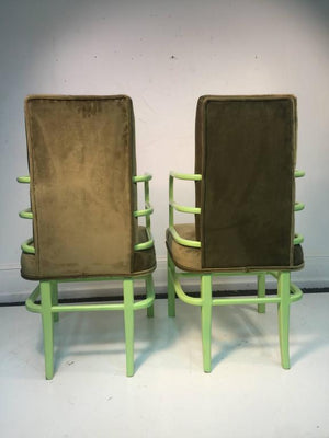 KEM Weber Attributed Art Deco Style Chairs, Set of 12 (6719800180893)