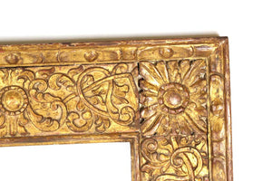 Spanish Colonial Baroque Giltwood Picture Frame with Heavy Carved Foliage (6719996592285)
