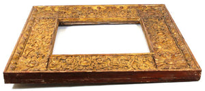 Spanish Colonial Baroque Giltwood Picture Frame with Heavy Carved Foliage (6719996592285)