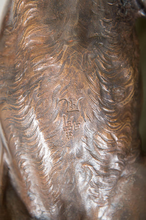 A Japanese Bronze Sculpture of a Tiger, 1860’s (6719672713373)