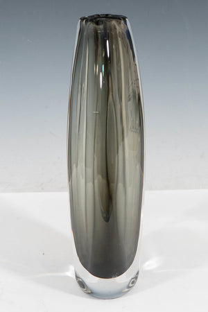 Nils Landberg for Orrefors Smoked ‘Sommerso’ Glass Vase (6719610978461)