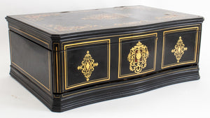 Antique Napoleon III Boulle Style Writing Box (8920565940531)