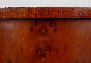 George III Style Yew Wood Serpentine Console (8920566268211)