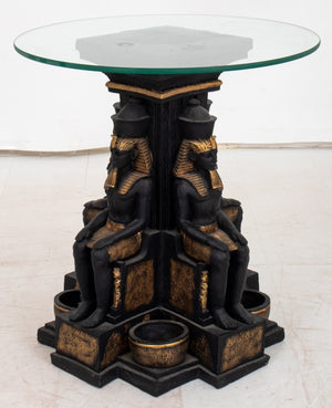 Egyptian Revival Style End Table, 20th c (8920558862643)