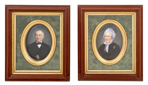 German KPM Porcelain Portrait Plaques, Pair (9802972922163)