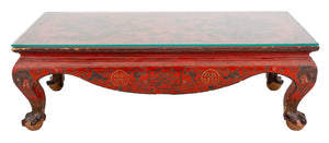 Chinoiserie Red Lacquer Low Table (8920560042291)