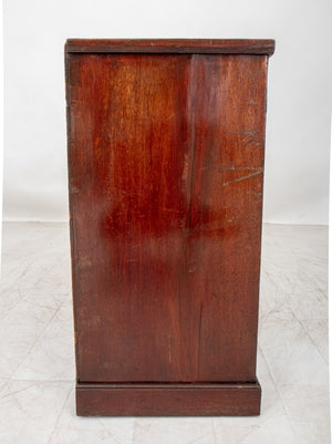 George III Walnut Tall Kneehole Desk, ca. 1800 (8920567087411)