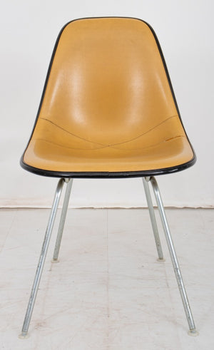 Eames for Herman Miller Tan Padded Shell Chair (8920556536115)