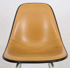 Eames for Herman Miller Tan Padded Shell Chair (8920556536115)