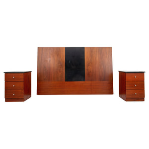 Wood & Granite Headboard & Bedside Cabinets, 3 (8920558108979)