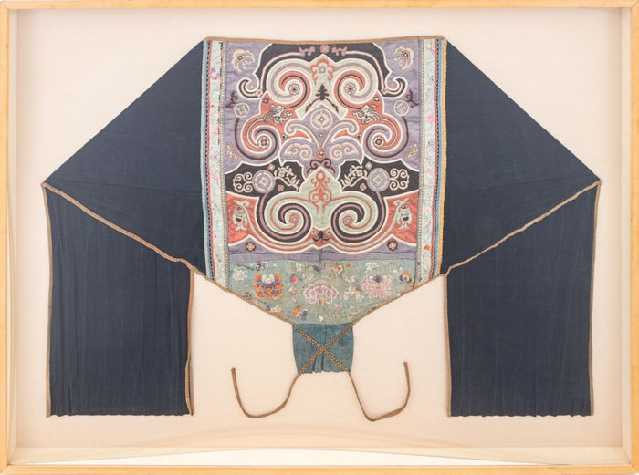 Chinese Tai Embroidered Cotton & Silk Baby Carrier