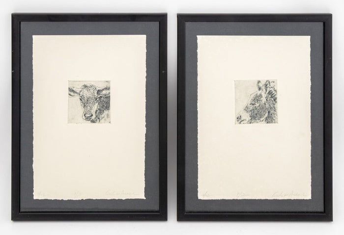 Karla M. Parker Animal Etchings, 2