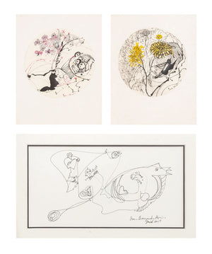 Eva Bouzard-Hui Abstract Mixed Media on Paper, 3 (9801665642803)