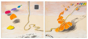 Elfi Schuselka Surreal Landscape Diptych Mix Media (9768410480947)