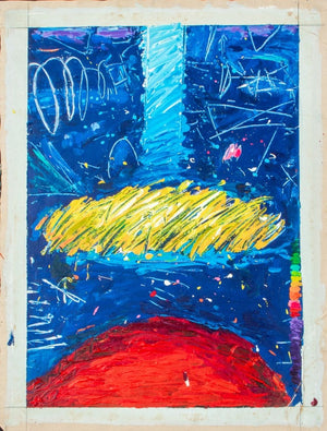 Elfi Schuselka Abstract Composition Oil on Canvas (9760927875379)