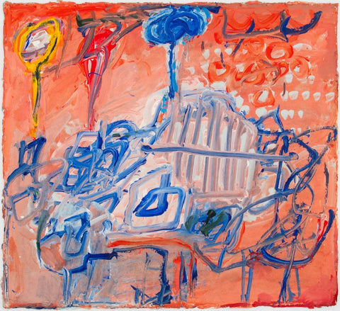 Elfi Schuselka Abstract Composition Oil on Canvas