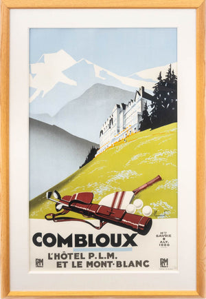 Pierre Commarmond Combloux Golf Travel Poster
