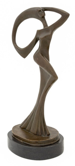 Modern Abstract Standing Female Bronze Sculpture (9801756246323)