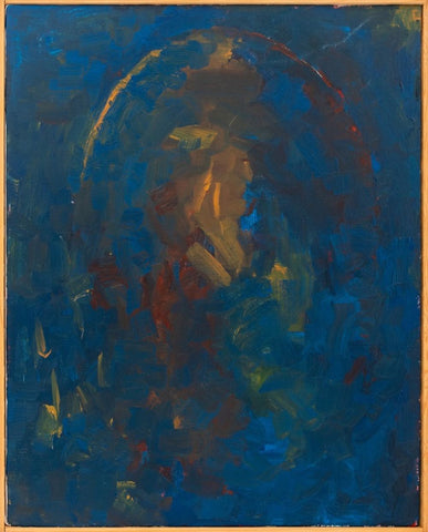 Robert O'Meara Abstract Composition in Blue Oil