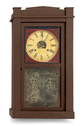 Chauncey Jerome Verre Eglomise Clock, 1857