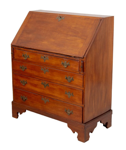 American Maple Slant Front Desk, Late 18th C.