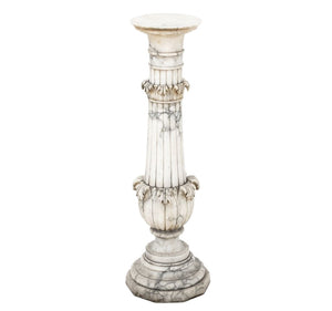 Neoclassical Alabaster Pedestal (9883981283635)