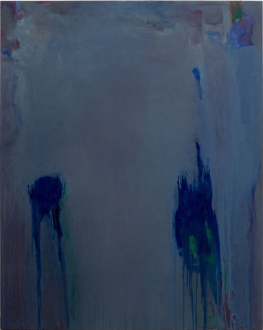 Robert O'Meara Abstract Composition in Blue Oil