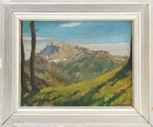 Giovanni Korompay Mountain Landscape Oil (9816506368307)