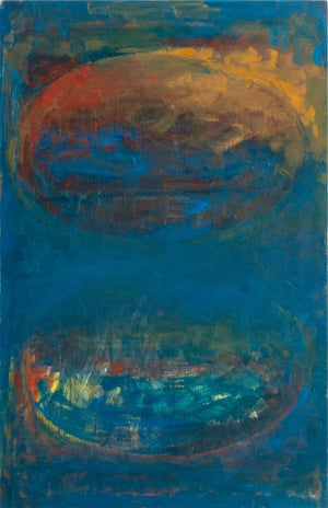 Robert O'Meara Abstract Composition in Teal Oil (9891293659443)